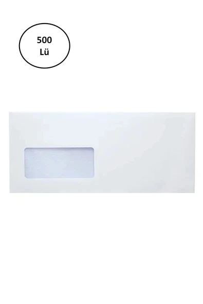Asil Doğan As-1005 10.5x24 cm Diplomat Silikonlu 110 gr Pencereli 500'lü ürün görseli 1