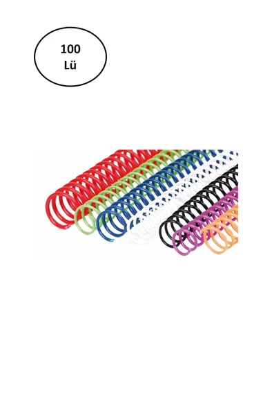 Sarff 4:1 16 Mm Helezon Spiral 100 Lü Şeffaf Tel ürün görseli 1