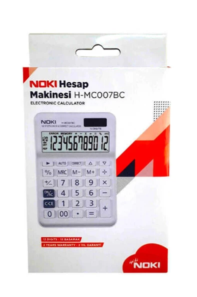 Noki H-MC007BC 12 Haneli Hesap Makinesi ürün görseli 1