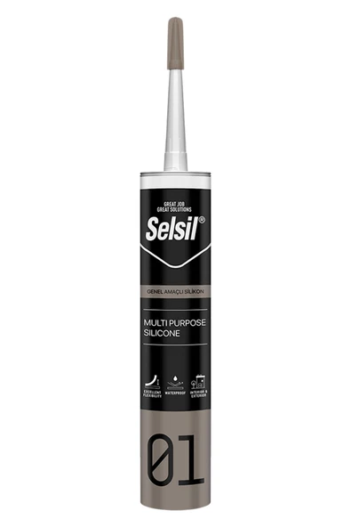 Selsil Genel Amaçlı Şeffaf Silikon 280gr ürün görseli 1