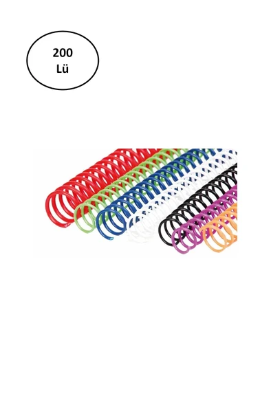 Sarff 4:1 12 Mm Helezon Spiral 200 Lü Şeffaf Tel ürün görseli 1