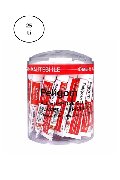 Pelikan Peligom No:7 20 Gram Tüp Yapıştırıcı 25'li ürün görseli 1