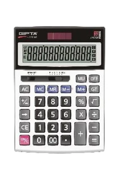 Gıpta F303500 12 Hane Hesap Makinesi Masa Tipi ürün görseli 1