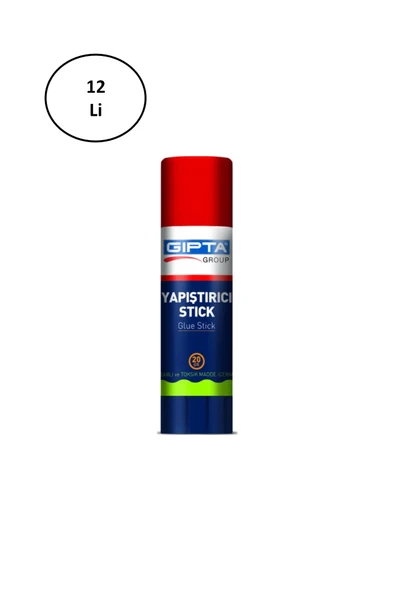 Gıpta 20 Gr Glue Stick Yapıştırıcı Beyaz 12 Li ürün görseli 1