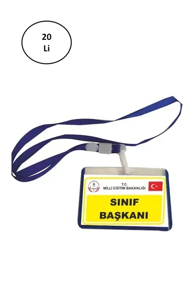 Gülpaş Yaka Kartı Sınıf Başkanı ürün görseli 1