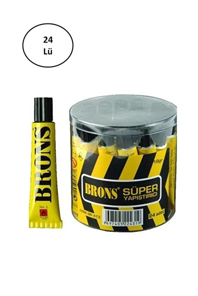 Brons Sıvı Yapıştırıcı Solventsiz Süper NO:2 18 GR BR 413 24'lü ürün görseli 1