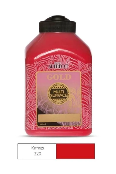 Artdeco Gold Multi Surface Akrilik Boya Kırmızı 140 ml 220 ürün görseli 1
