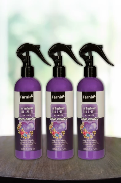 Farnia Aşk Egzotik Oda Spreyi 350 Ml Love Exotic 3 Adet ürün görseli 1