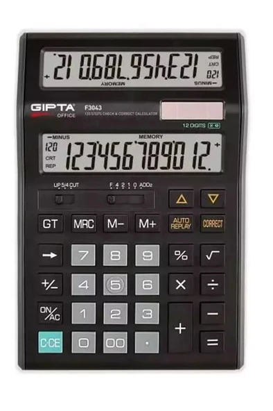 Gıpta F304300 12 Hane Hesap Makinesi Masa Tipi ürün görseli 1