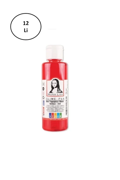 Slime Yapıştırıcı 70 ml Sıvı Slime Pva Renkli Sılaym 70 Ml Sıvı Yapıştırıcı Südor 12'li ürün görseli 1