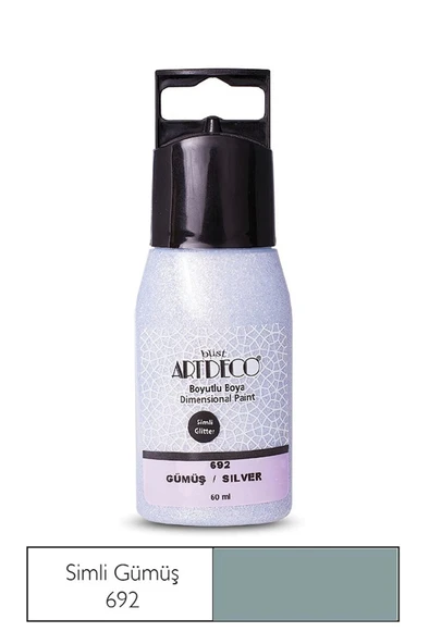 Artdeco Simli Boyutlu Boya 60 Ml Gümüş 692 ürün görseli 1