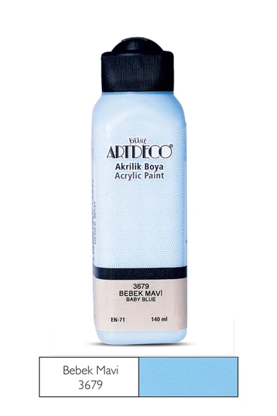 Artdeco Akrilik Boya 140 Ml Bebek Mavi ürün görseli 1