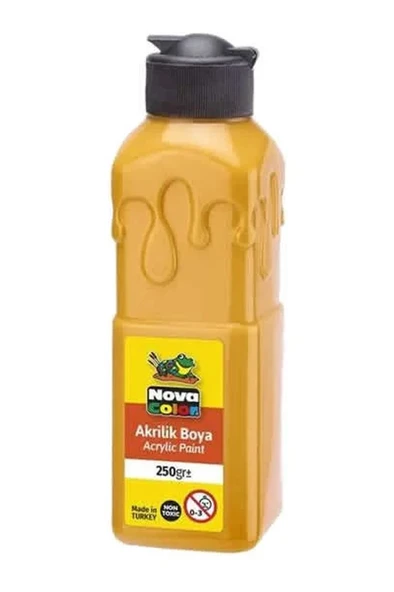 Nova Color NC-3022 250 gr Güneş Sarısı Akrilik Boya ürün görseli 1