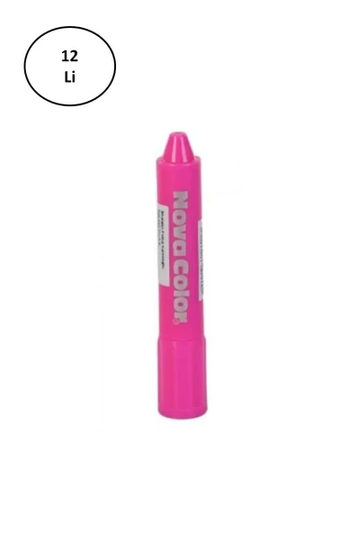 Nova Color NC-207 Pembe Yüz Boyası 12'li ürün görseli 1