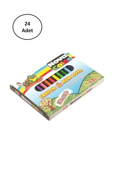 Nova Color Renkli Mum Boya 12'li 24 Adet ürün görseli 1