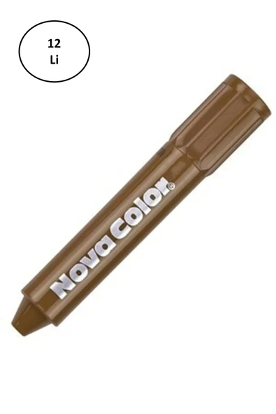 Nova Color NC-205 KahverengiYüz Boyası 12'li ürün görseli 1