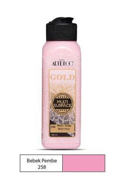 Artdeco Gold Akrilik Boya 140Ml Bebek Pembe 258 ürün görseli 1