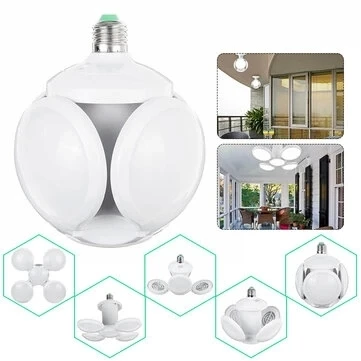 Led Futbol Ufo Ampul E27 28w 360 Derece Katlanır Lamba Ac 220v Lamba Led Spot Işık Beyaz Glop Led ürün görseli 1