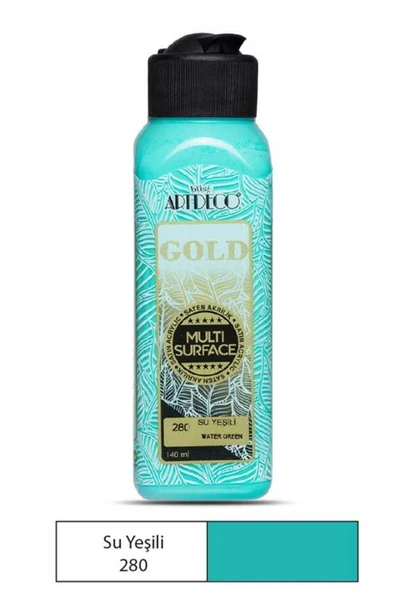 Artdeco Gold Multi Surface Akrilik Boya 140 ml. 280 SU YEŞİLİ ürün görseli 1