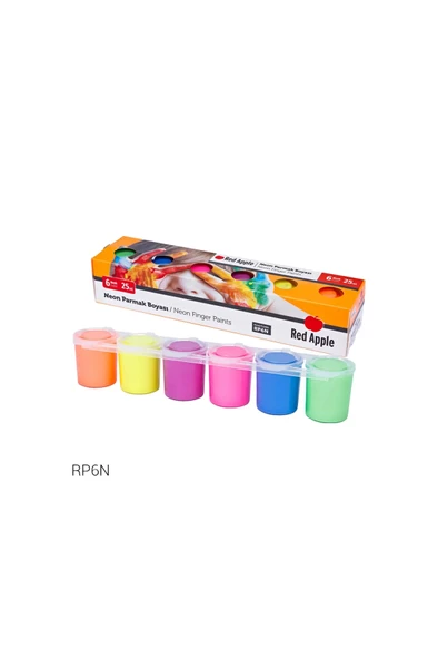 Red Apple Neon Parmak Boyası 25 ml Sıralı Set ürün görseli 1