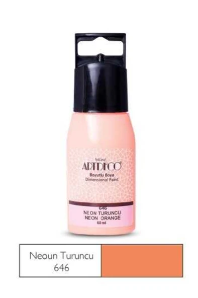 Artdeco Neon Boyutlu Boya 60Ml Neon Turuncu 646 ürün görseli 1