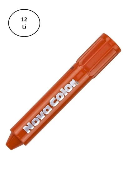 Nova Color NC-206 Turuncu Yüz Boyası 12'li ürün görseli 1