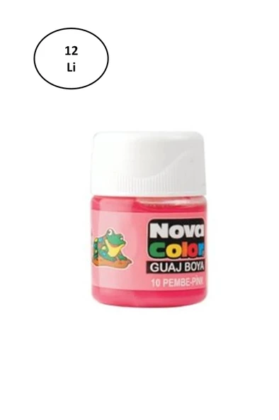 Nova Color Guaj Boya Pembe Şişe Nc-112 12'li ürün görseli 1