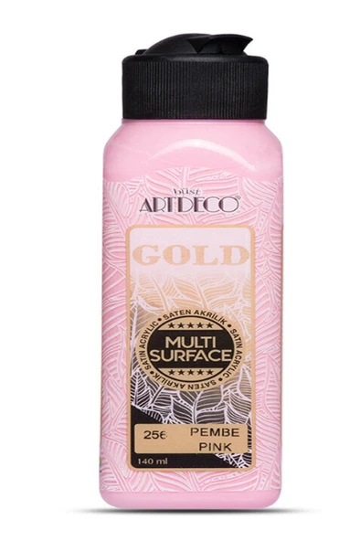 Artdeco Gold Multi Surface Akrilik Boya 140 ml. 256 PEMBE ürün görseli 1