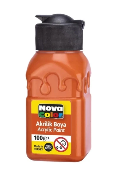 Nova Color NC-2017 Akrilik Boya Şişe 100 Gr Turuncu ürün görseli 1