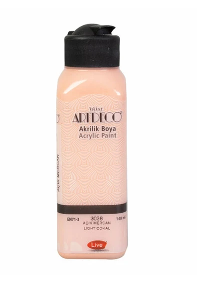Artdeco Akrilik Boya 140ml Açık Mercan ürün görseli 1