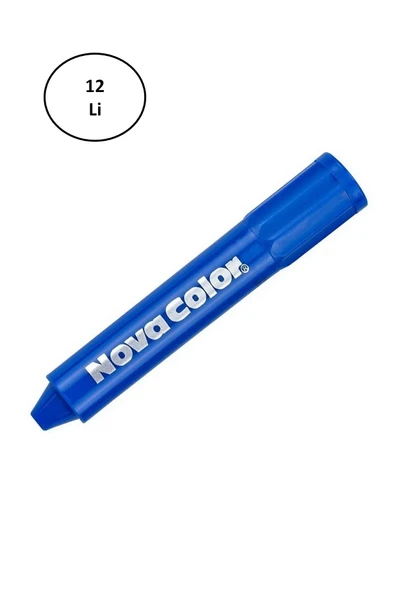 Nova Color Yüz Boyası Tek Renk Mavi 12'li ürün görseli 1