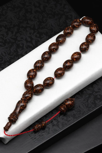 Maskot Efe Tarçın Ağacı Kabuğu Tesbih 12 x 15 mm Beyzi Kesim - 30 Gr. ürün görseli 1