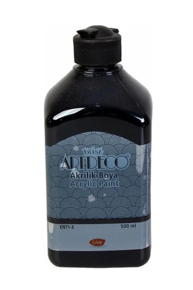 Artdeco Akrilik Boya 500 ML Siyah ürün görseli 1