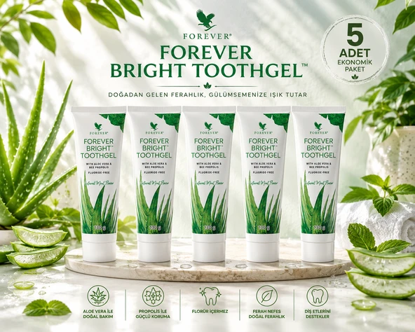 Forever Living Forever Bright Toothgel-Diş Macunu (Florid Yoktur)-5 Adet ürün görseli 1