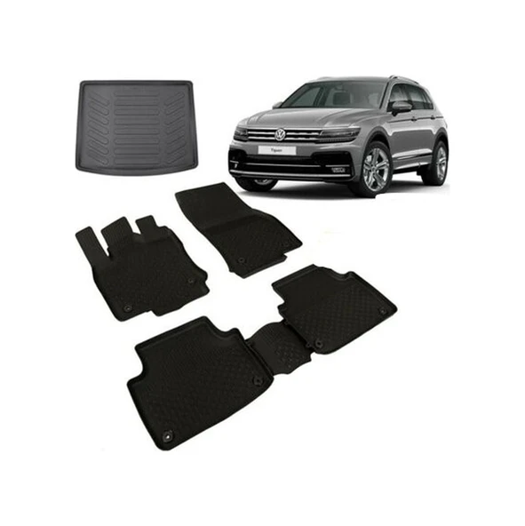 Volkswagen Tiguan Paspas ve Bagaj Havuzu Sahler 2020-2021-2022 ürün görseli 1