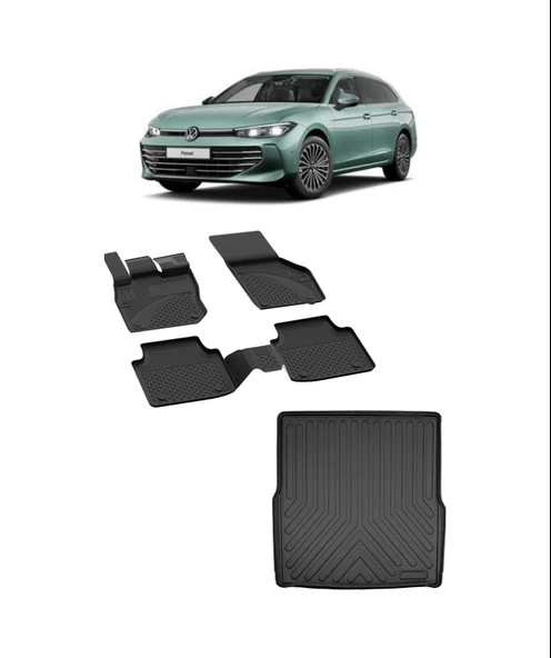 Passat B9 Variant 4,5d Havuzlu Paspas Ve Bagaj Havuzu Yeni Passat ürün görseli 1