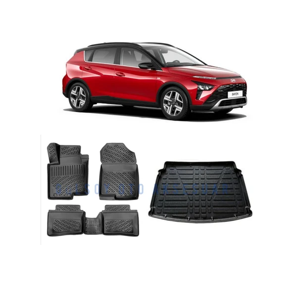 Rizline Hyundai Bayon 3D Havuzlu Paspas Ve Bagaj Havuzu ürün görseli 1