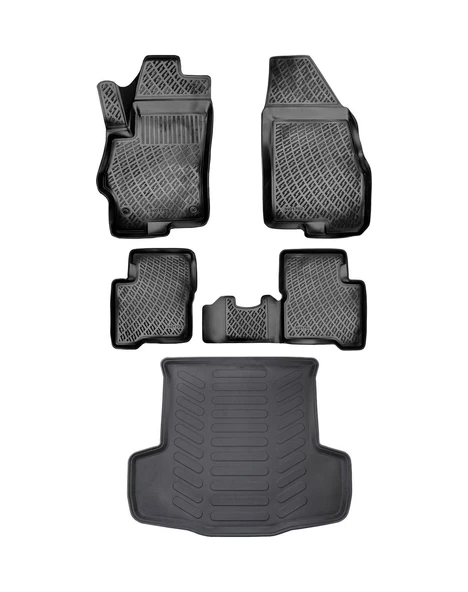 Rizline Fiat Linea 3D Paspas+Bagaj Havuzu Seti ürün görseli 1