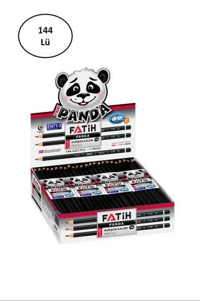 Fatih Kurşun Kalem Panda Yuvarlak 144'lü ürün görseli 1