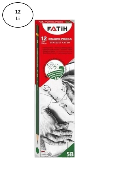 Fatih Dereceli Kurşun Kalem 5b 12 Li ürün görseli 1