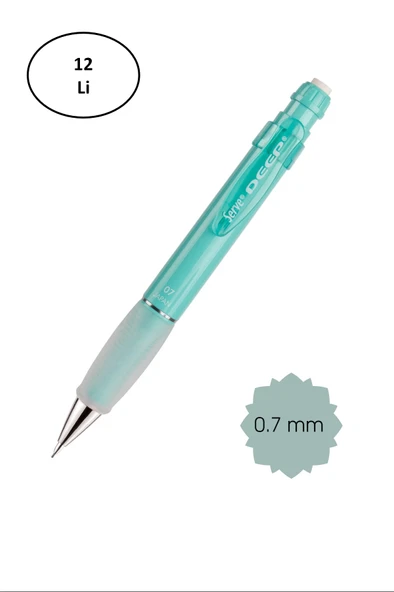 Serve Deep 0.7Mm Mekanik Kurşun Kalem Mavi 12'li ürün görseli 1