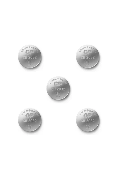 Gp Cr2032-c5 3v Lityum Düğme Pil 5'li Paket ürün görseli 1