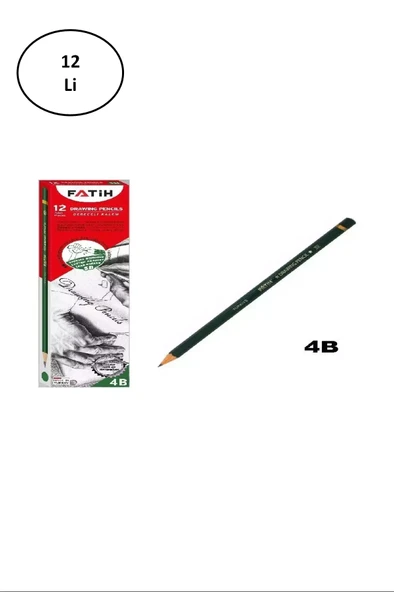 Fatih FA15010KL4B 12'li 4B Dereceli Kurşun Kalem ürün görseli 1