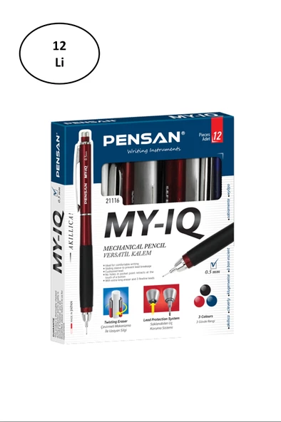 Pensan My Iq 0.7 Mm Versatil Kalem 12'li ürün görseli 1