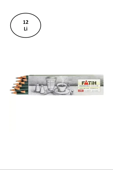 Fatih Dereceli Kurşun Kalem 2B 12 Li ürün görseli 1