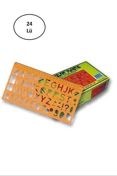 Yıldızlar Harf Şablonu 22 Cm 24'lü ürün görseli 1
