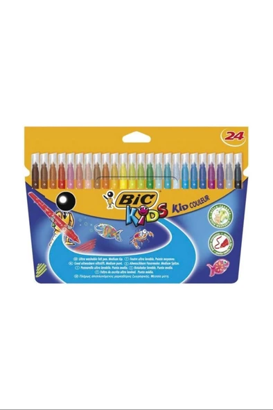 Bic Kid Couleur Keçeli Boya Kalemi 24'lü Kutu - Resim 3