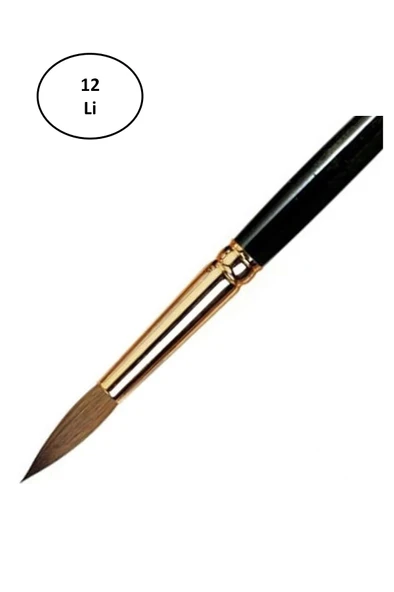 Mikro MF-1045 Suluboya Fırçası No:5 12'li ürün görseli 1