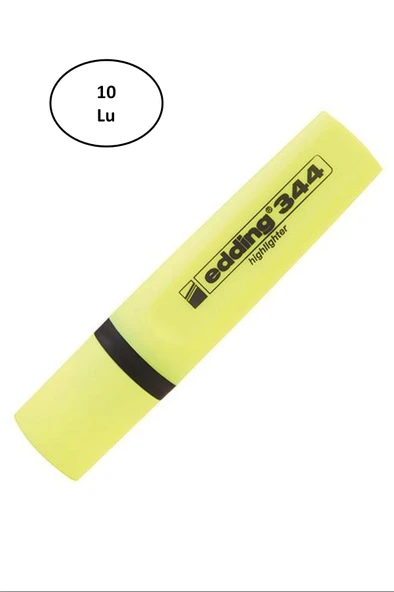 Edding Fosforlu Kalem Sarı Edd-344 10'lu ürün görseli 1