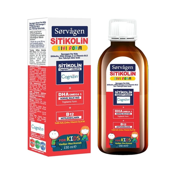 Sorvagen Smart Stikolin Kids Sıvı Form 150 ml ürün görseli 1
